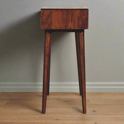 Cut-Out Natural Mini Dressing Table: Chestnut Finish
