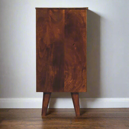 Chestnut Pineapple Carved Cabinet