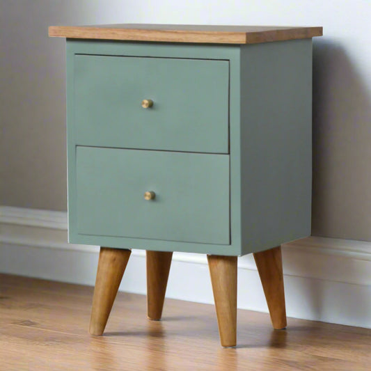 Green Hand Painted Drawer Set