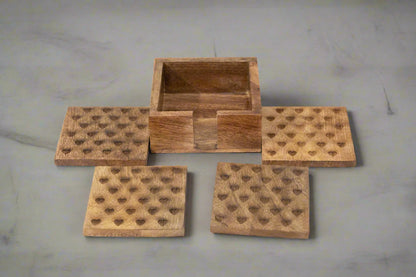 Heart Design Coaster Set Of 4