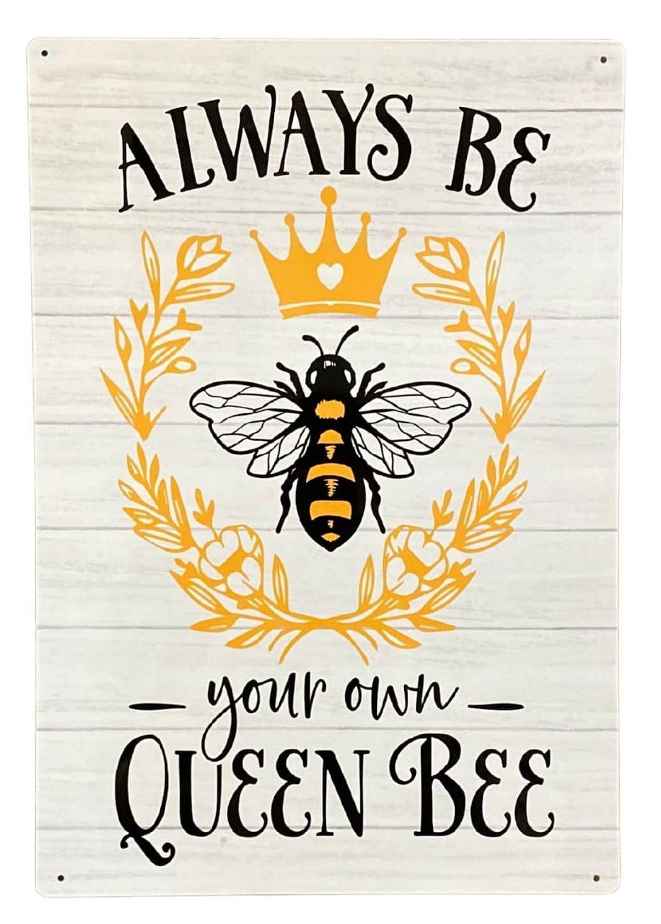 Metal Wall Plaque - Always Be Your Own Queen Bee