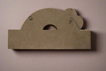 Rainbow and Cloud Shelf with Hooks