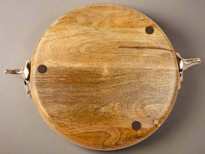 Wooden Stag Tray 33.5cm