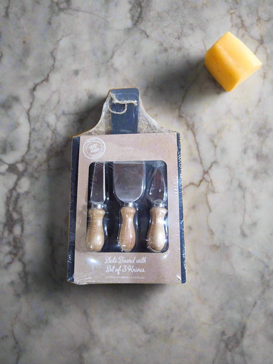 Cheese Knife Set & Tray 30cm