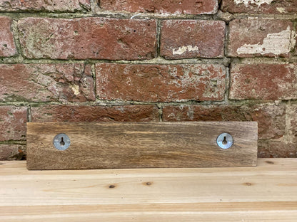 Mango Wood 4 Heart Hooks
