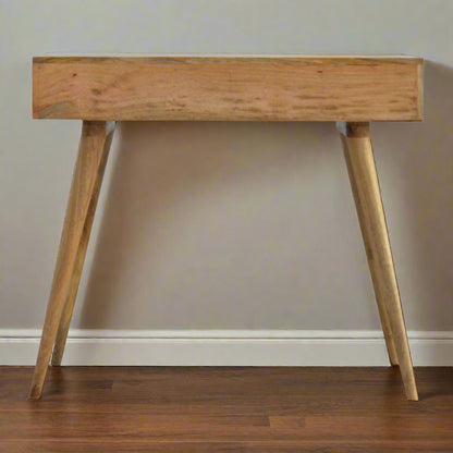 Back view of the Honeycomb Bone Inlay Desk's drawer, showing its construction from the rear.