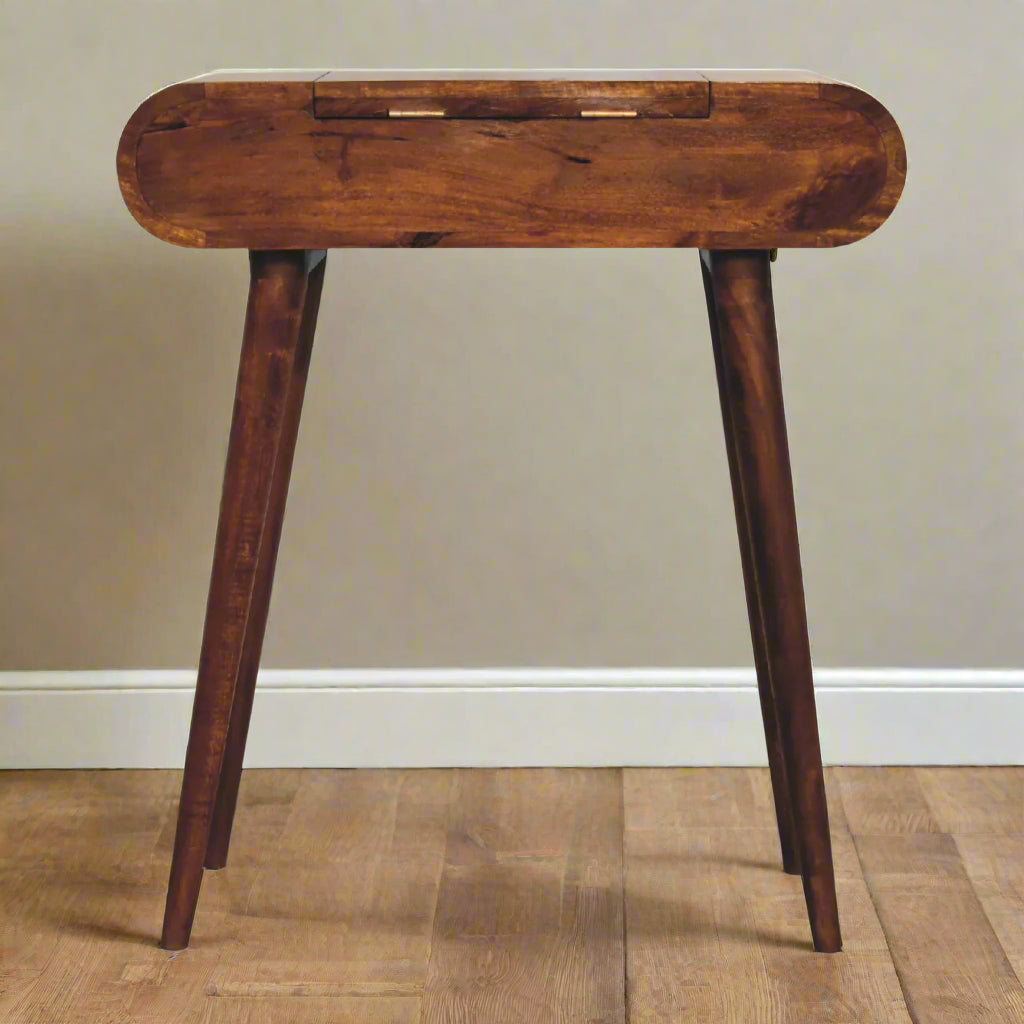 Back view showing clean finish and rear panel

