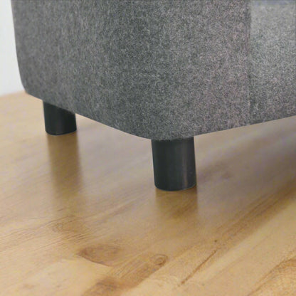 Close-up of straight wooden legs on the pet sofa bed – design meets durability.