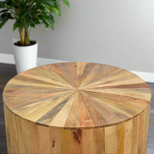 Round Wooden Coffee Table