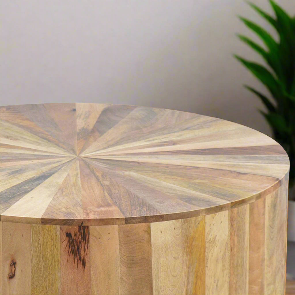 Round Wooden Coffee Table