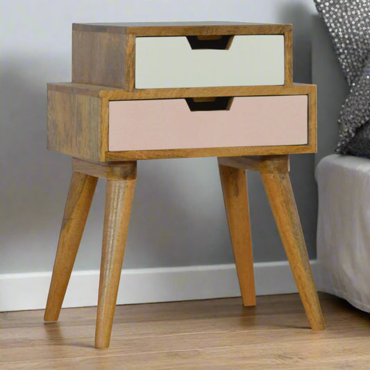 Blush Pink and White Multi Drawer Set
