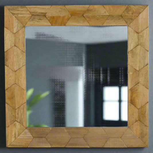 Pineapple Carve Square Mirror