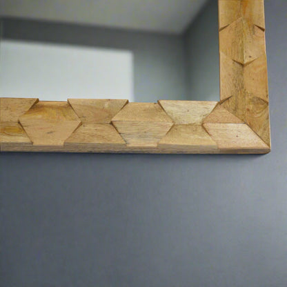 Pineapple Carve Square Mirror