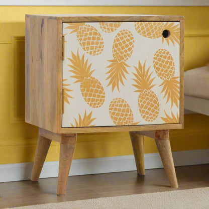 Pineapple Screen Print Small Cupboard