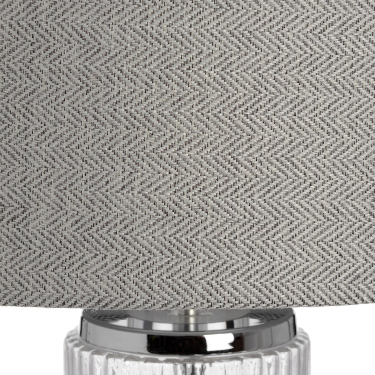 Zoomed-in view of the lampshade texture on the Roma table lamp.