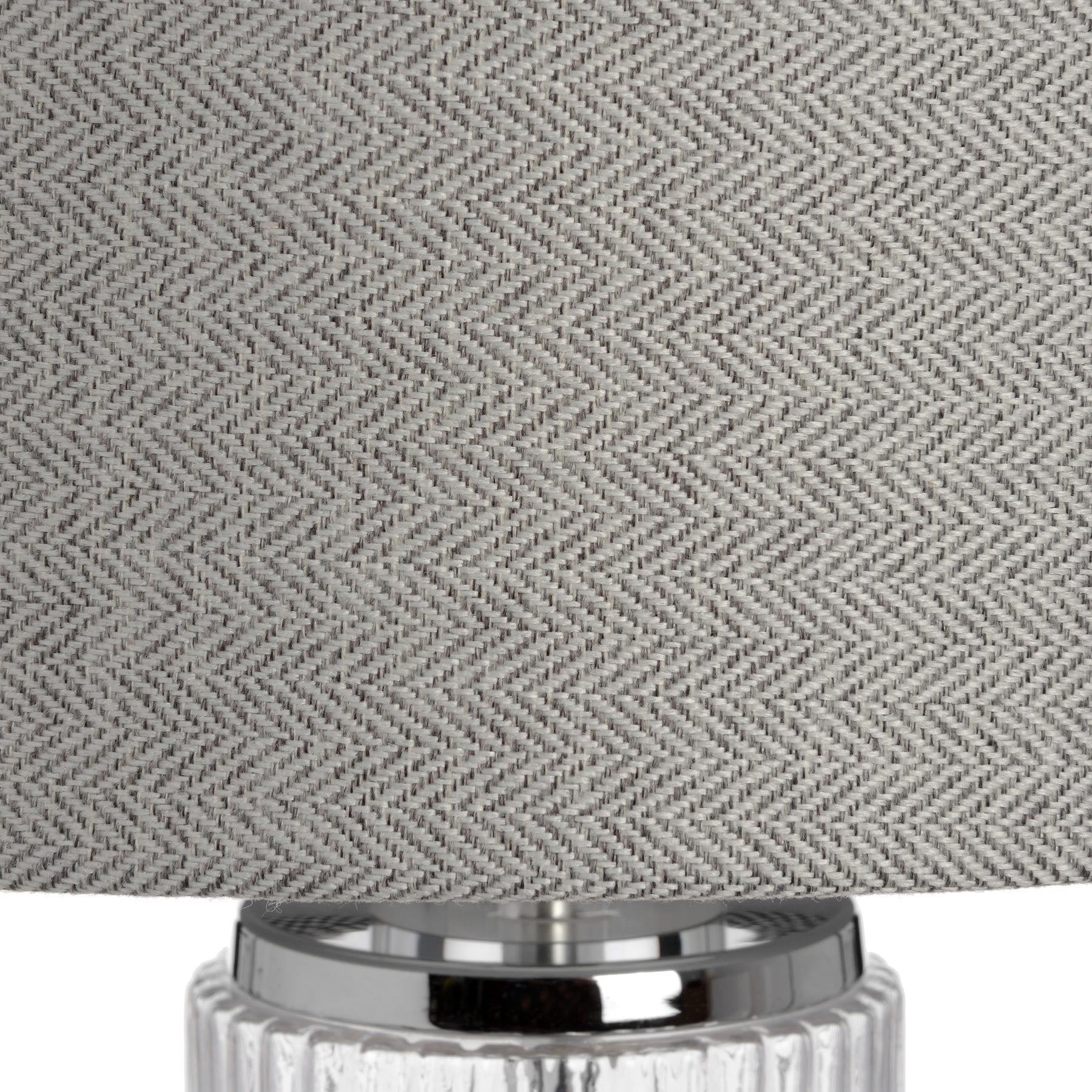 Zoomed-in view of the lampshade texture on the Roma table lamp.