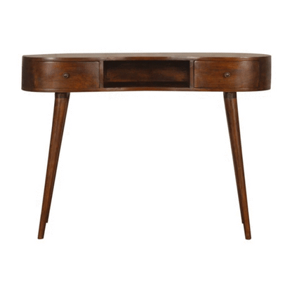 Animated GIF showcasing the Wave Desk with Drawers from all angles, providing a complete 360-degree view of its design and features.